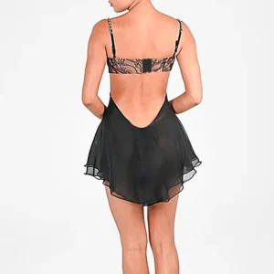 Ellolace Adult Female Sexy Dress Chain Shoulder Straps Backless Fancy Set Cut Out Sides Bra Women Tutu Organza Hilitos Outfit 5