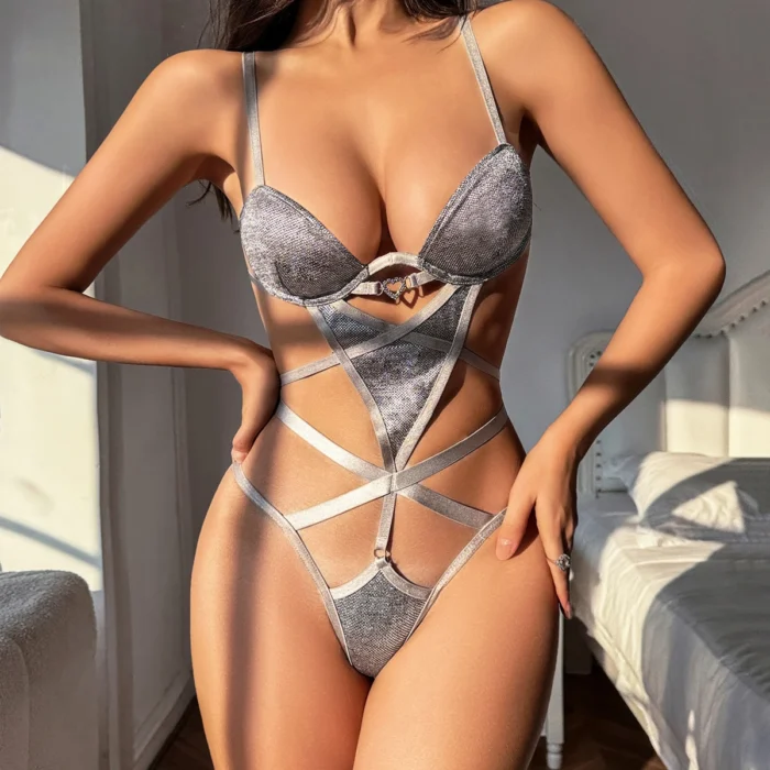 Ellolace Sexual Partner Lady Full Body Erotic Costume Sissy Sex Doll Cut-out Bodysuit Call Night Sexy Sensual Lingerie 6