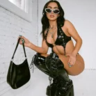 Ellolace Women Punk Style Music Festival Sexy Baddie Club Outfits Latex Hot Sexy Clothes PVC New Matching Sets Outfit 3