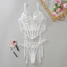 Hollow Out Corset Lingerie Set Ellolace Sexy Lace Outfits Women’s Ethical Underwear 5