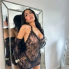 Ellolace Intimate Sexy Dress Set Fancy Attractive Chest Suspenders Halter 4-Piece Gloves See Through Backless Outfit 3