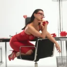 Ellolace Adult Female Sexy Hot Red Dress Fantasy See Through Bra Exotic Sets Tassel Nipple Sticker Hilitos Porn Nightwear 2