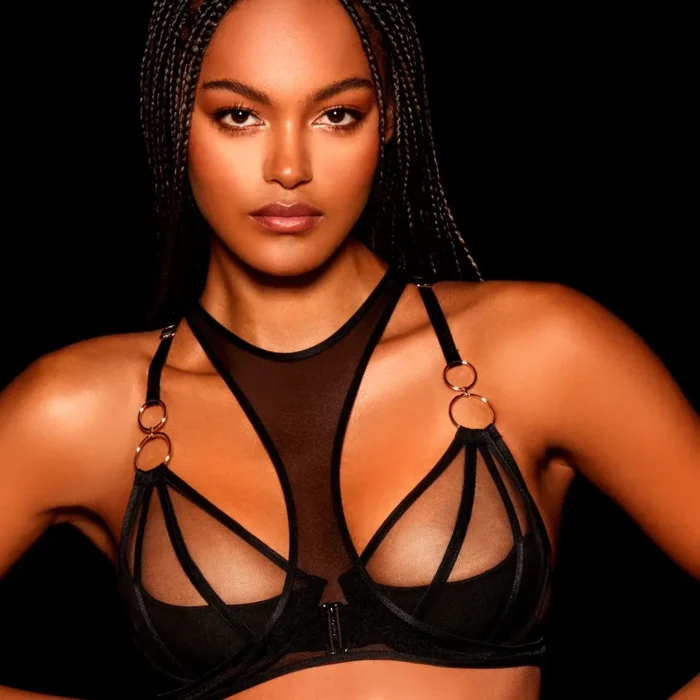 Ellolace Sexy Tulle Bra Lingerie Set Erotic Night Outfits Women’s Matching Underwear 5