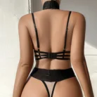 Ellolace Sexy Push Up Halter Bra Set Skin Color Seamless Lingerie for Women 6