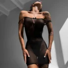 Ellolace Adult Sexy Baby Dolls Ladies Backless Cross Bandage Erotic Hot Clothes Transparent Sex Doll Night Dress Women 2